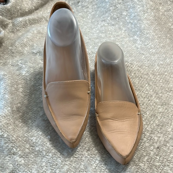 J. Crew Shoes - J Crew Edie Nude Peach Leather Loafers Size 9‎
